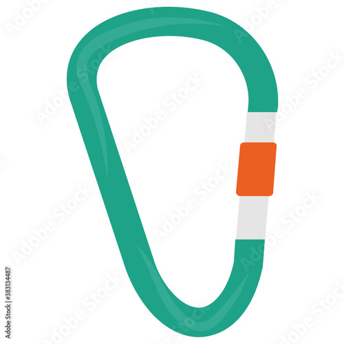 
Icon design of a carabiner
