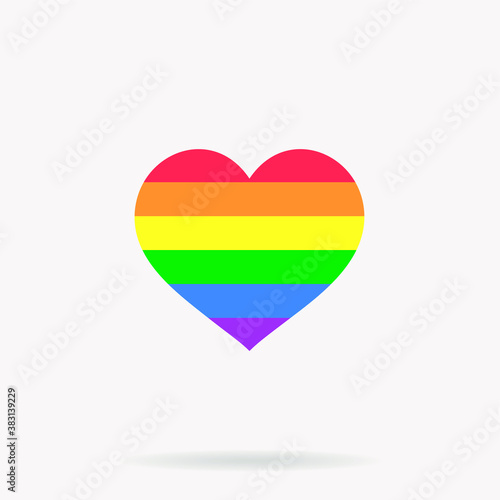Free Download heart with rainbow pride  - GFXLoad