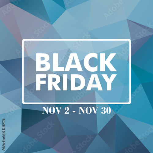 Black friday concept design with polygonal background
