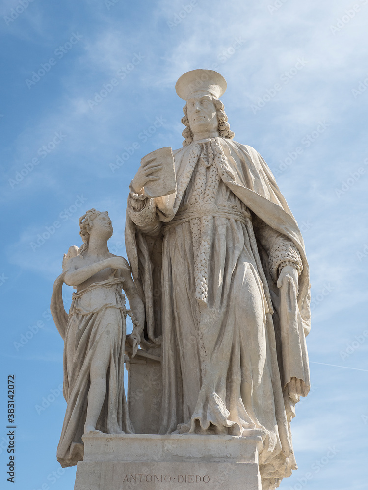 statua di Antonio Diedo del Prato della Valle a Padova
