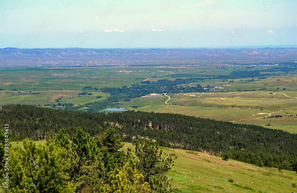 Montana - Panoramic View descending from Bighorn National Forest