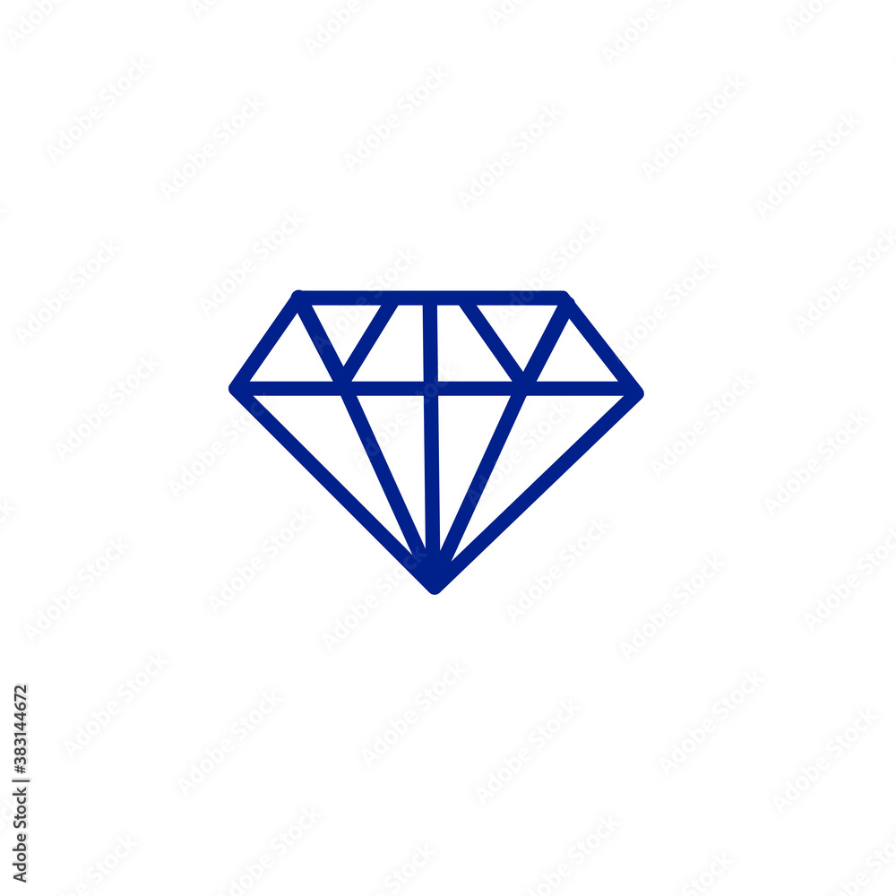 Diamond line icon. Gaming, precious crystal stone linear style sign for mobile concept and web design. Game diamond outline vector icon. Rich symbol, logo illustration. Vector graphics Diamond line icon. Gaming, precious crystal stone linear style sign for mobile concept and web design. Game diamond outline vector icon. Rich symbol, logo illustration. Vector graphics