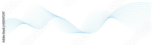 abstract vector blue wave lines on white background	