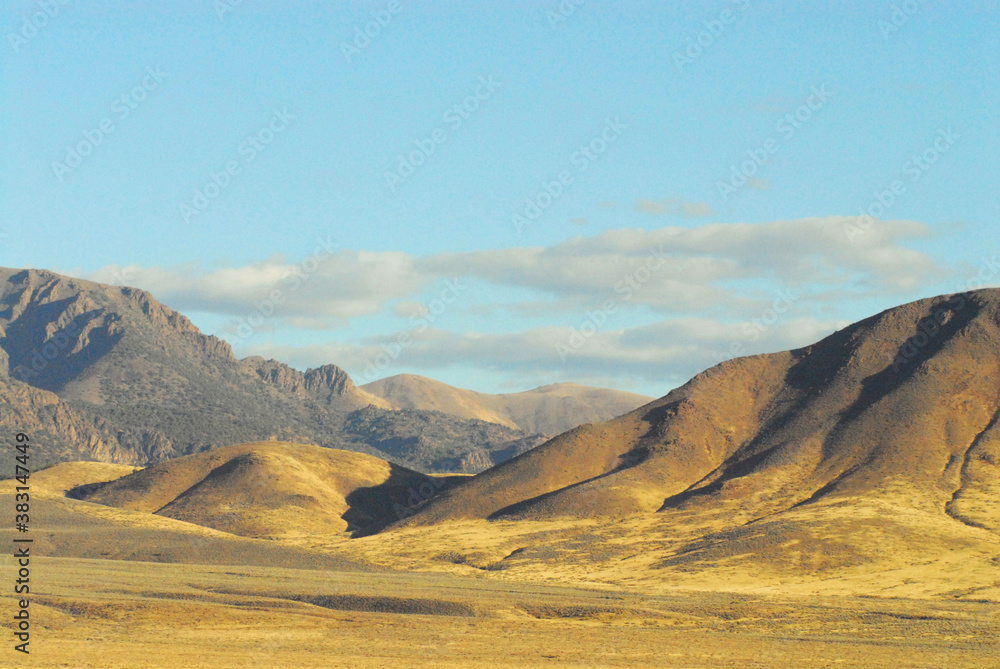 Nevada- Panoramic Landscape of Desert Hills and Mountains Nevada- Panoramic Landscape of Desert Hills and Mountains