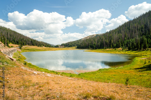 Poudre Lake in the Rocky Mountains National Park in Colorado