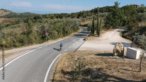 Road bike rides on the Tuscan roads