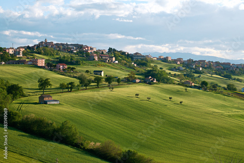 Landscapes of Marche , Italy: countryside.