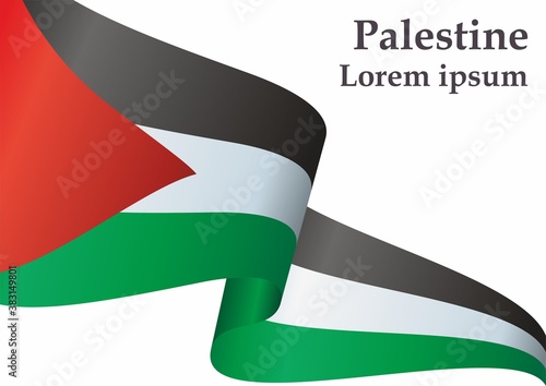 Obraz na plátně Flag of Palestine, State of Palestine