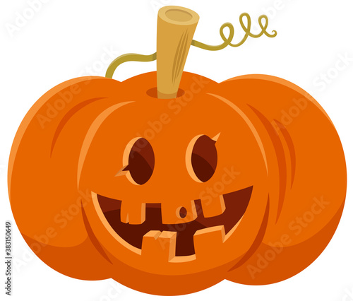 cartoon Halloween Jack-o'-lantern pumpkin