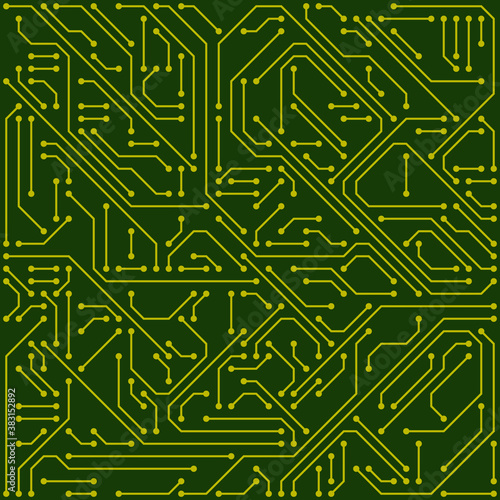 High tech circuit board vector background