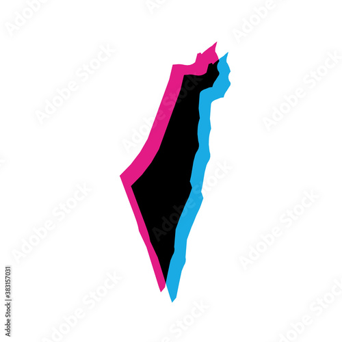 Israel country silhouette