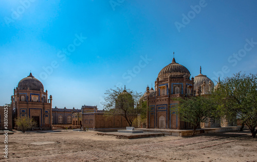 royal graveyard of abbasi family in rohi desert of cholistan ,bahawalpur, punjab , pakistan  photo