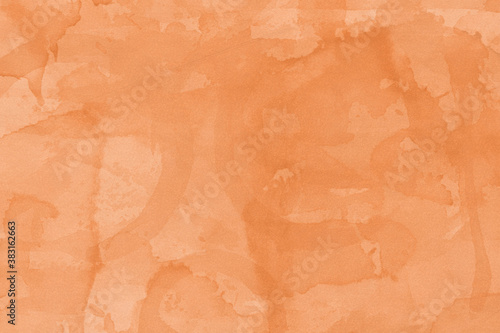 Fototapeta Naklejka Na Ścianę i Meble -  Vintage and old looking paper background. Colored orange with a brown retro book cover. Ancient book page.