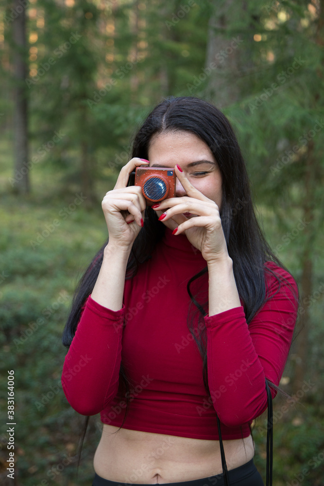 girl with a camera