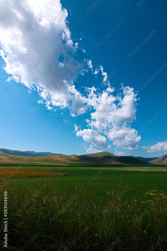 Obraz premium Landscape of Italy: Castelluccio di Norcia