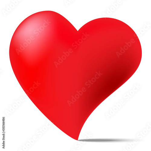 Heart vector shape love icon. Love vector. Vector paper art illustration. Web design.