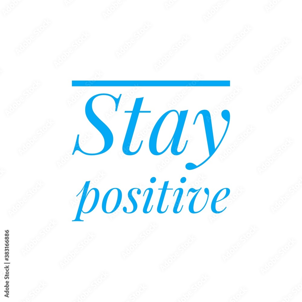 Illustration about stay positive, stay calm, mental health care during New Normal, COVID-19 New Normal