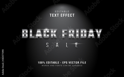 Graphic Style Silver Black Friday Sale Text