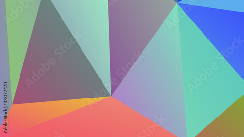 Abstract Color Polygon Background Design, Abstract Geometric Origami Style With Gradient. Presentation, Website, Backdrop, Cover, Banner, Pattern Template