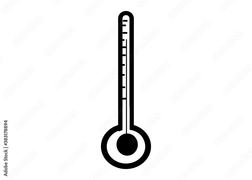 Thermometer Icon vector for apps and website Thermometer Icon vector for apps and website