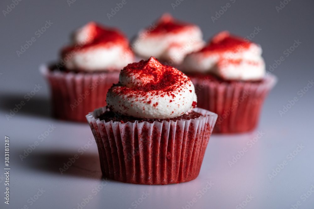 Red Velvet Cupcake Standing Out Red Velvet Cupcake Standing Out