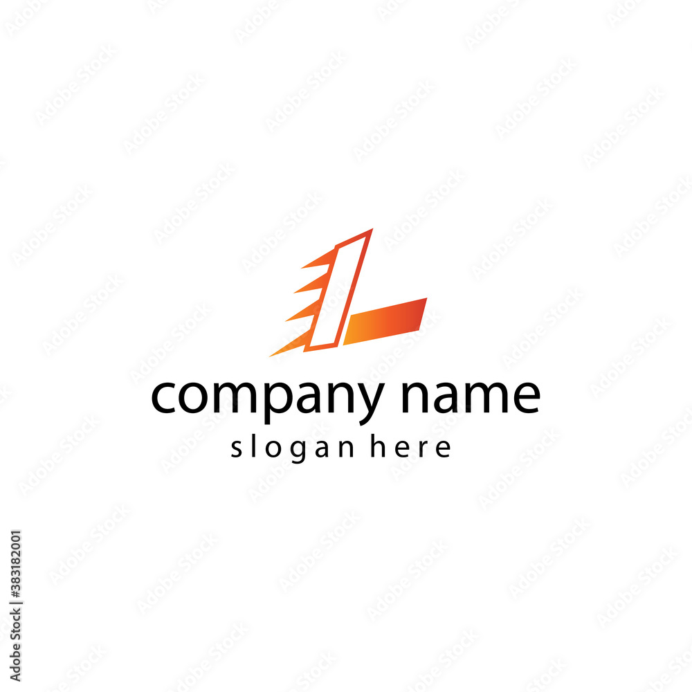 letter l creative logo template for sale. vector design illustration