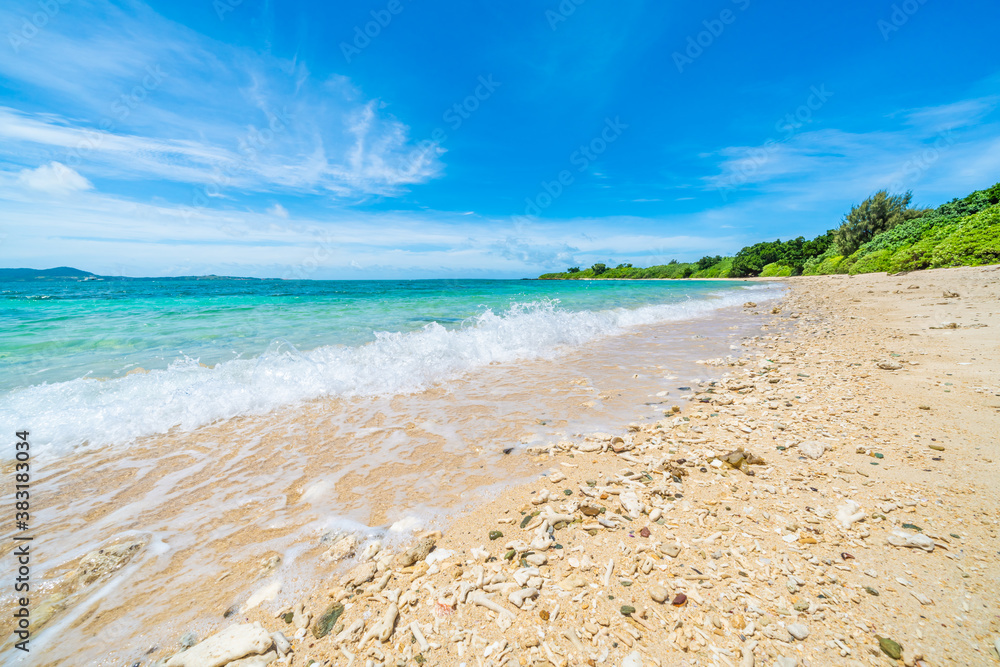 Obraz premium 電信屋跡前のビーチ