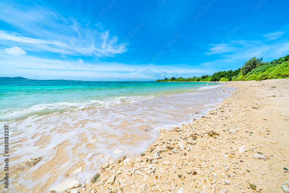 Obraz premium 電信屋跡前のビーチ