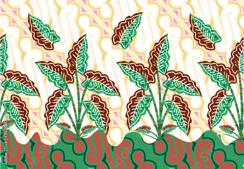Batik Indonesian: is a technique of wax-resist dyeing applied to whole cloth, or cloth made using this technique originated from Indonesia.