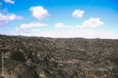Volcanic lava, hawaii