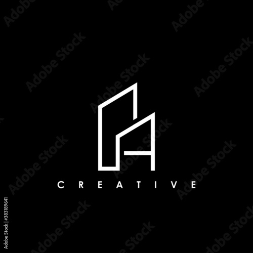 PA Letter Initial Logo Design Template Vector Illustration	
