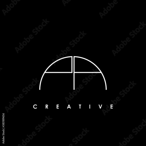 PA Letter Initial Logo Design Template Vector Illustration	
