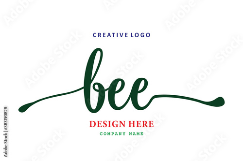 The simple BEE font arrangement logo is easy to understand and authoritative