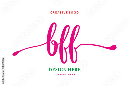The simple BFF typeface logo is easy to understand and authoritative