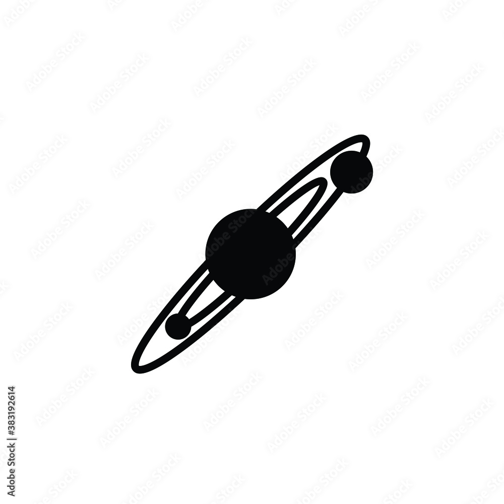 solar system icon vector isolated on white, logo sign and symbol. solar system icon vector isolated on white, logo sign and symbol.
