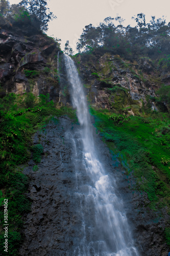 Cibeureum waterfall in Cianjur, West Java, Indonesia