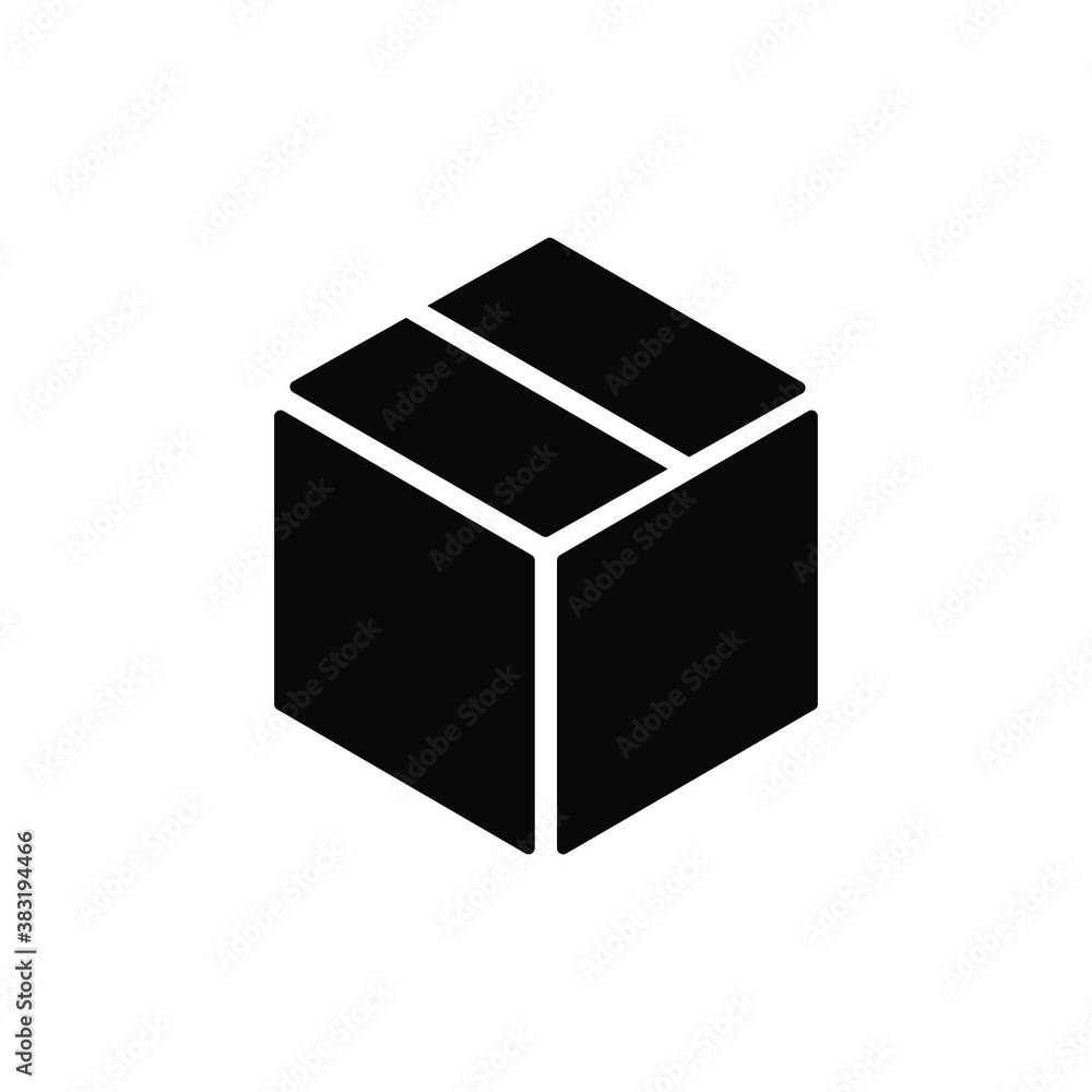 box icon on white background box icon on white background