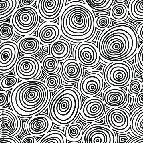 geometric pattern with circles in vector.