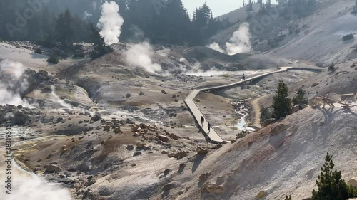 Geothermal Activity on Bumpass Hell Hike Lassen Volcanic National Park California
