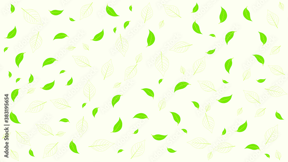 Seamless pattern, leaves pattern background vector illustration