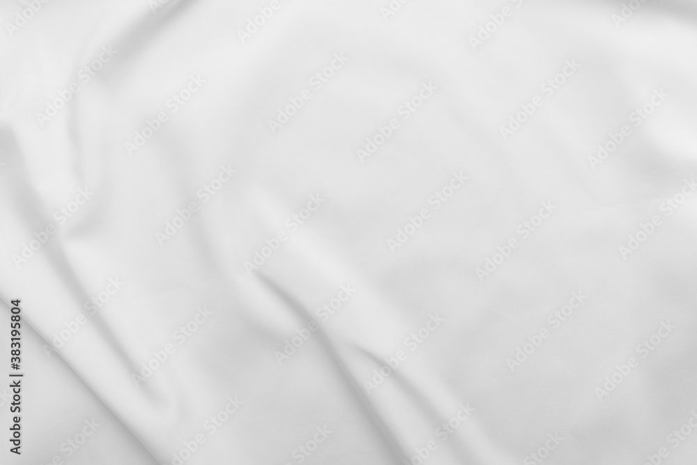 Abstract white fabric texture background. Cloth soft wave. Creases of satin, silk, and cotton. Abstract white fabric texture background. Cloth soft wave. Creases of satin, silk, and cotton.