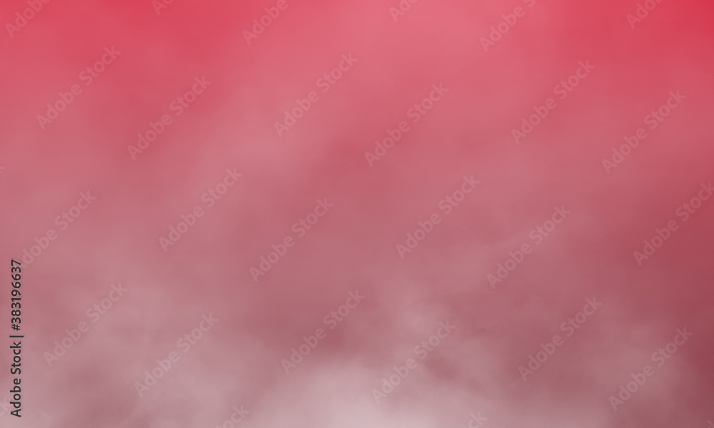 Abstract white smoke on geranium color background Abstract white smoke on geranium color background
