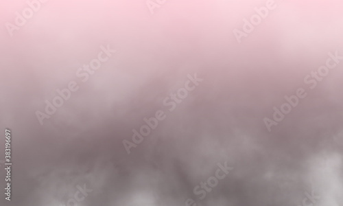 Abstract white smoke on light pink color background