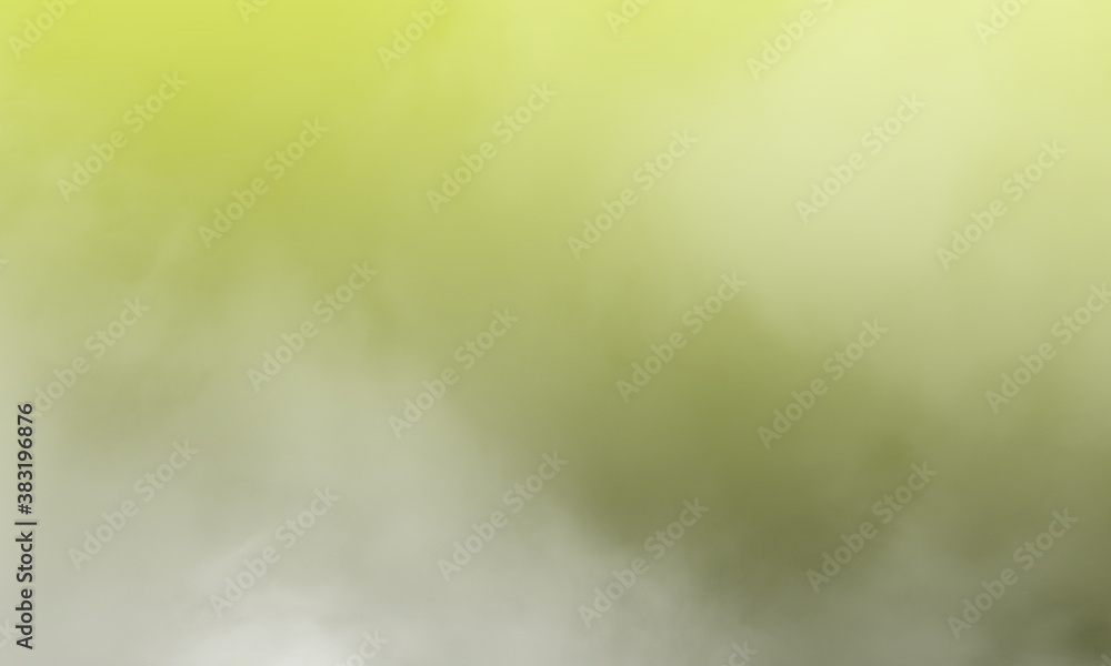 Abstract white smoke on pastel green color background
