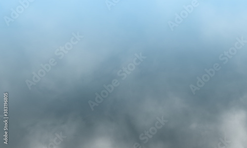 Abstract white smoke on pale baby blue color background © Dompet Masa Depan