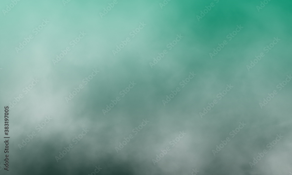 Abstract white smoke on viridian color background Abstract white smoke on viridian color background