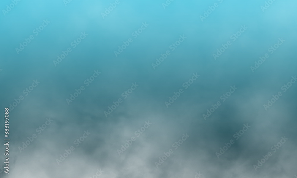 Abstract white smoke on baby blue color background Abstract white smoke on baby blue color background