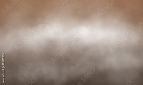 Abstract white smoke on chocolate color background