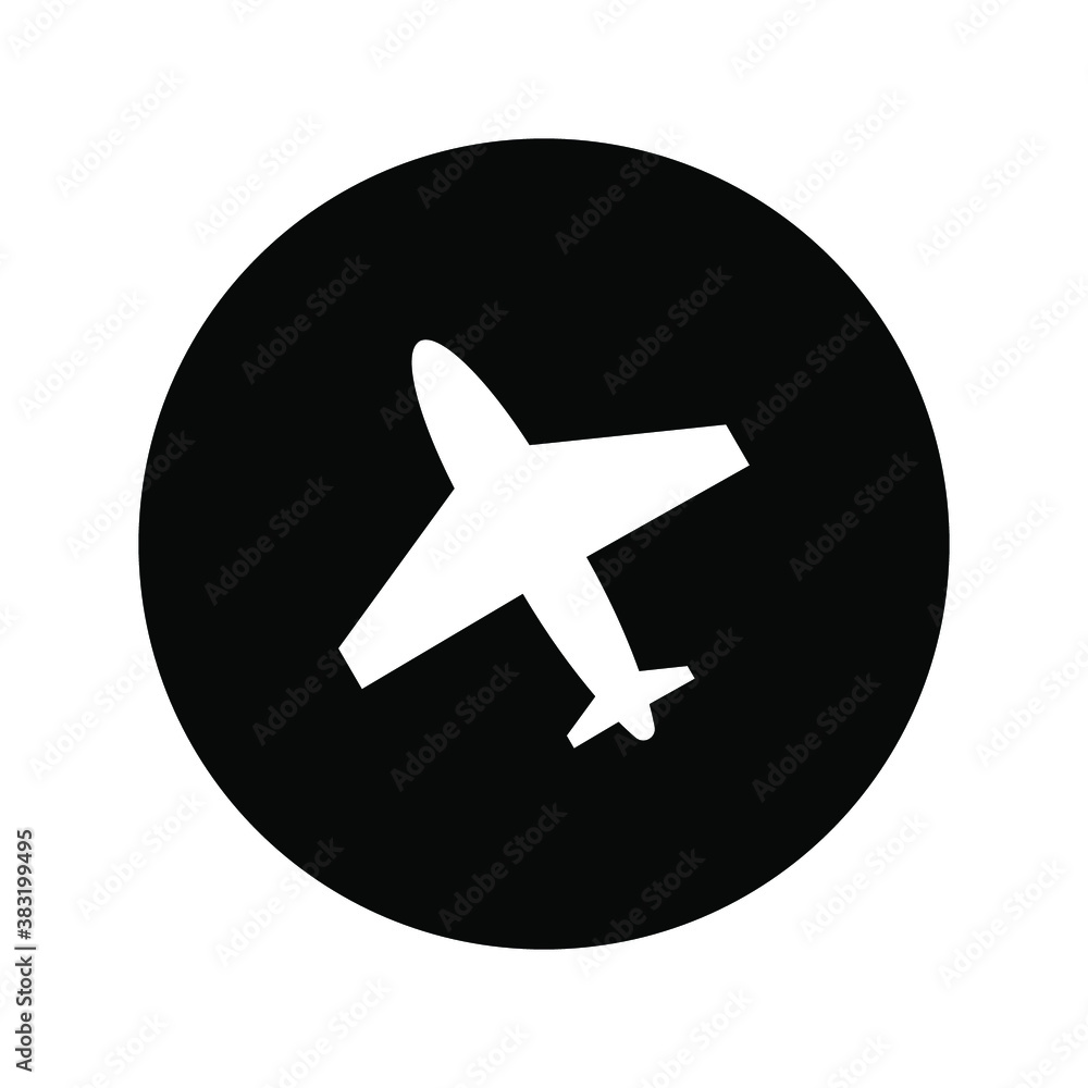 Plane track to point with dashed line way or air lines, airplane icon on white background Plane track to point with dashed line way or air lines, airplane icon on white background