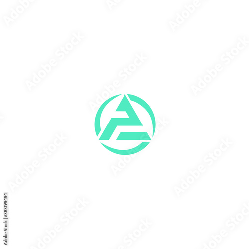 P triangel logo icon vector 